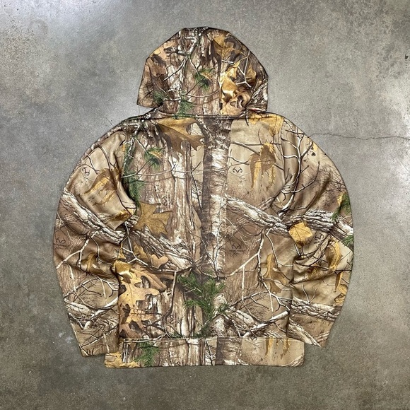 Under Armour Realtree Camo Pink Logo Pullover Sweatshirt Hoodie - Picture 3 of 8